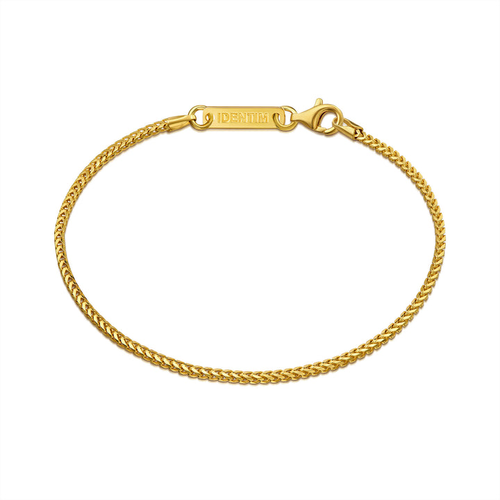 BRANSOLETKA FRANCOKETTE SREBRO 925 POZŁACANE 18 KARATOWYM ZŁOTEM 1,60MM - IDENTIM®