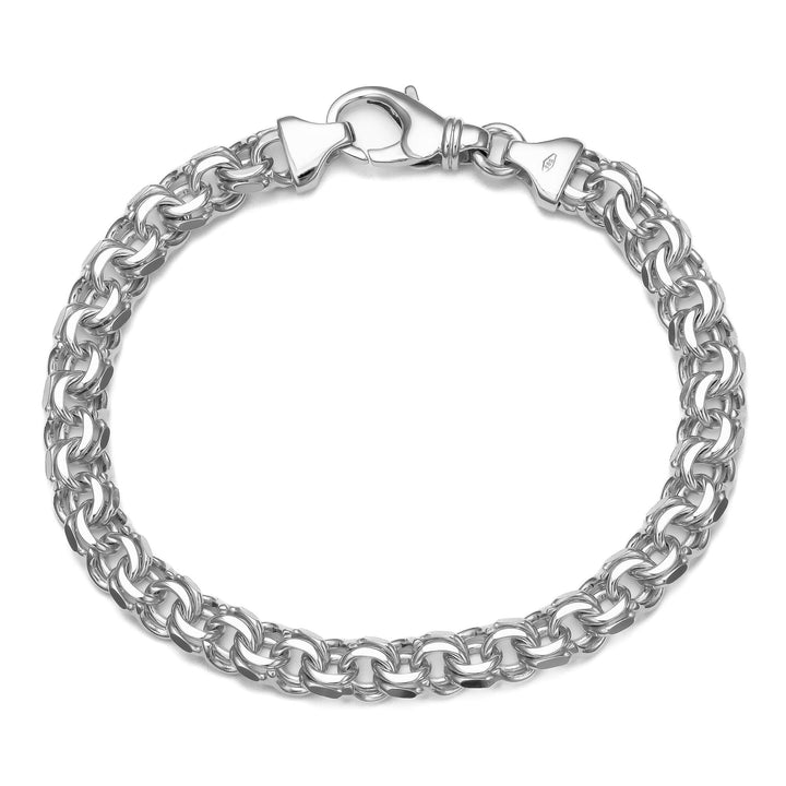 GARIBALDI ARMBAND GOLDARMBAND 7,00MM 585 WEIßGOLD - IDENTIM®