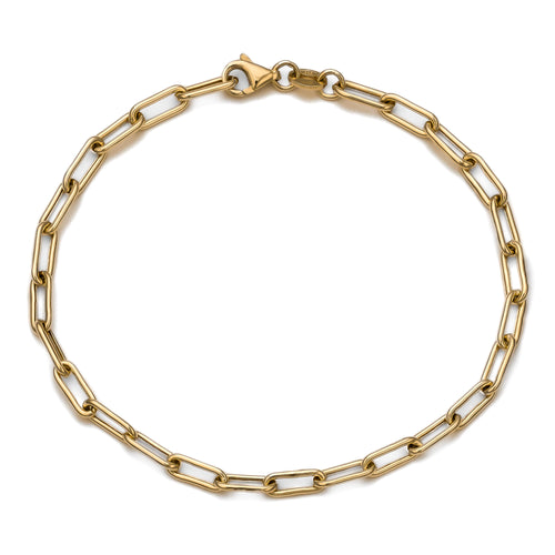 PAPERCLIP ARMBAND GOLDARMBAND 3,50MM 585 GOLD - IDENTIM®