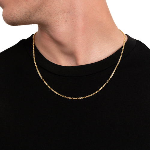 ERBSKETTE 925 SILBER 18 KARAT VERGOLDET 2,80MM - IDENTIM®