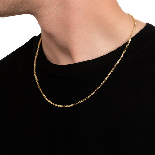 ERBSKETTE 925 SILBER 18 KARAT VERGOLDET 2,80MM - IDENTIM®