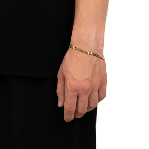 PANZER ARMBAND GOLDARMBAND 5,00MM 585 GOLD - IDENTIM®
