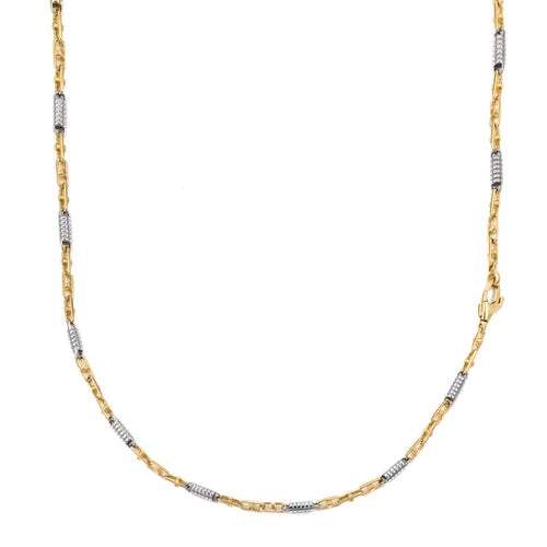 MONTE CARLO GOLDKETTE 2,50MM 585 GOLD WEIßGOLD - IDENTIM®