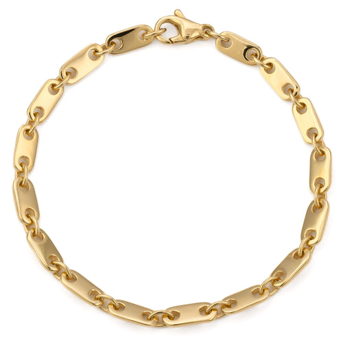 PLATTEN GOLDARMBAND 5,50MM 585 GOLD - IDENTIM®