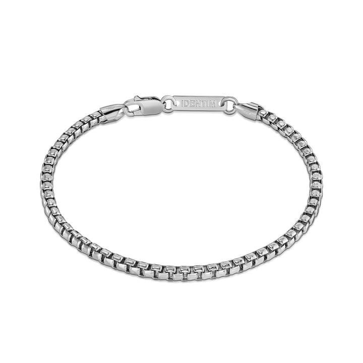 NASZYJNIK WENECKI PUDEŁKO 925 SREBRO RODOWANE 3,30MM - IDENTIM®