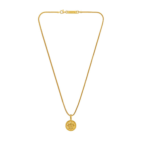 LILIEN HALSKETTE 925 SILBER 18 KARAT VERGOLDET - IDENTIM®