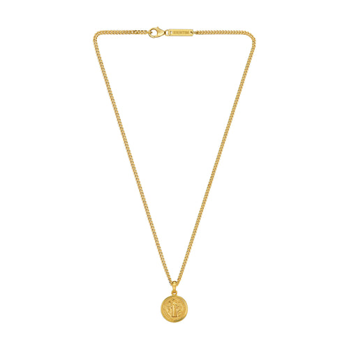 BENEDICTUS HALSKETTE 925 SILBER 18 KARAT VERGOLDET - IDENTIM®