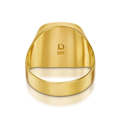 SIEGELRING ONYX SQUARE 585 GOLD - IDENTIM®