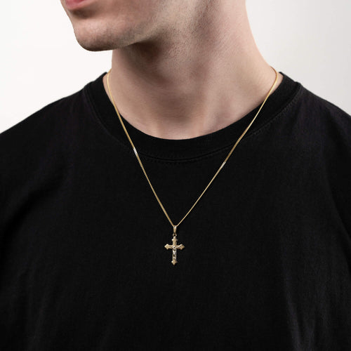 KREUZ KRUZIFIX HALSKETTE 333 GOLD - IDENTIM®