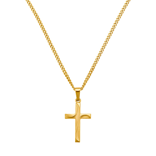 KREUZ HALSKETTE 333 GOLD - IDENTIM®