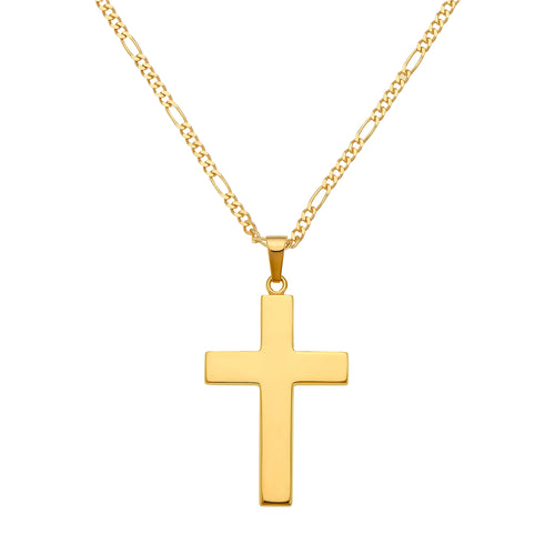 KREUZ HALSKETTE POLIERT 333 GOLD - IDENTIM®