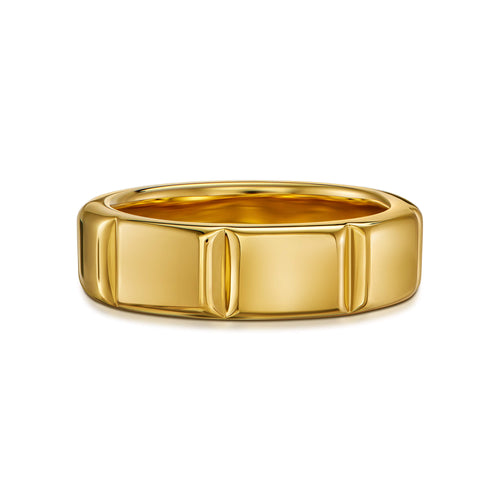 TRAPE RING 925 SILBER 18 KARAT VERGOLDET - IDENTIM®