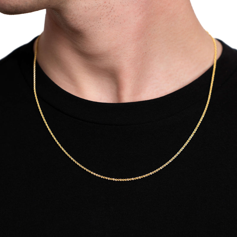 Kordelkette Goldkette 585 Gold 1,70mm
