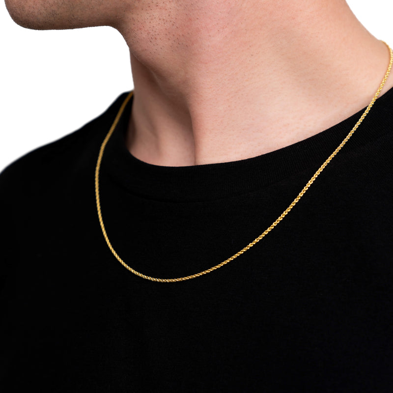 Kordelkette Goldkette 585 Gold 1,70mm