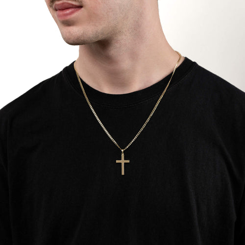 KREUZ BASIC HALSKETTE 585 GOLD - IDENTIM®