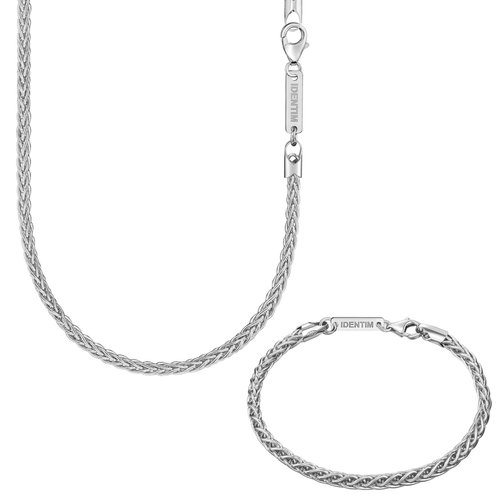 ZOPFKETTE SET 925 SILBER RHODINIERT 3,60MM - IDENTIM®