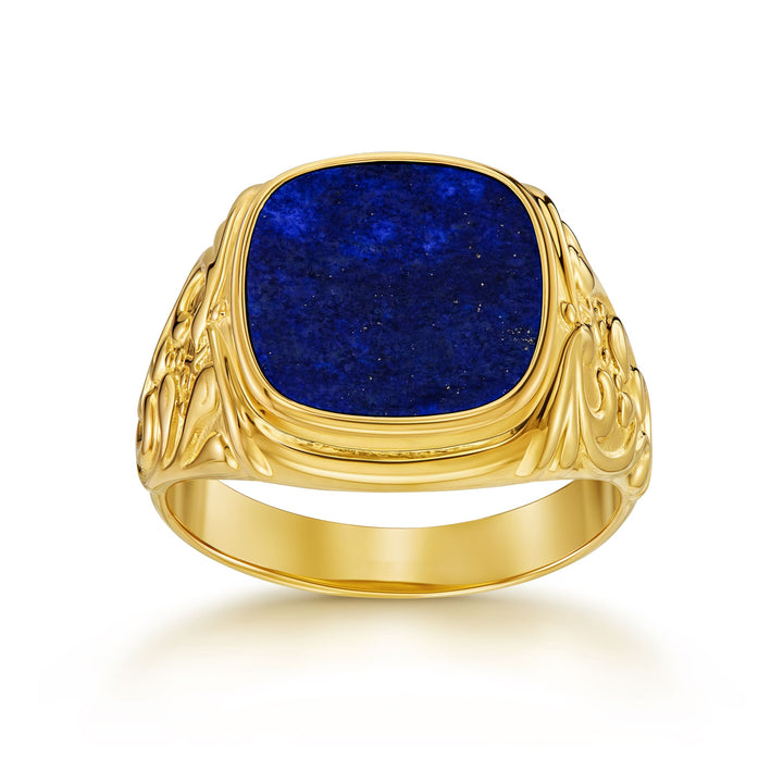 Art Nouveau Siegelring Lapis Herrenring