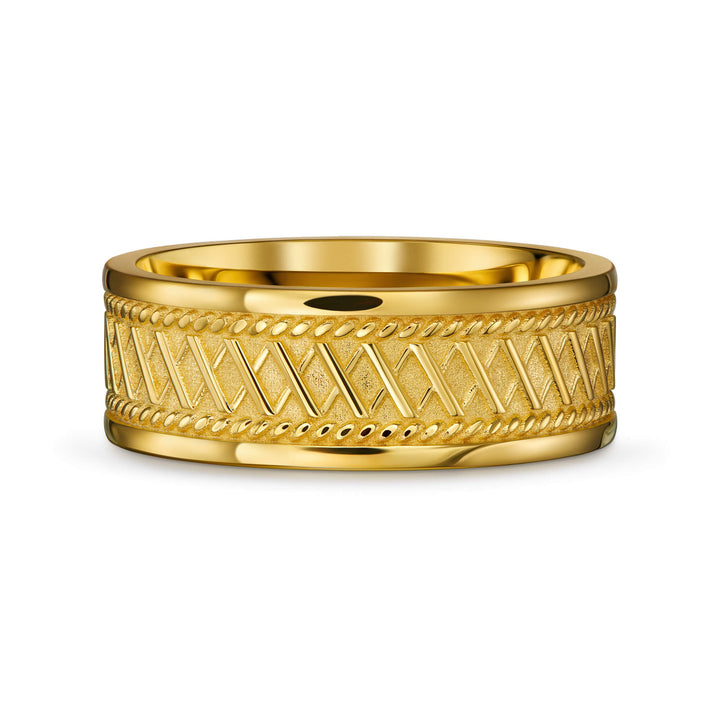 BOLD X RING 925 SILBER 18 KARAT VERGOLDET - IDENTIM®