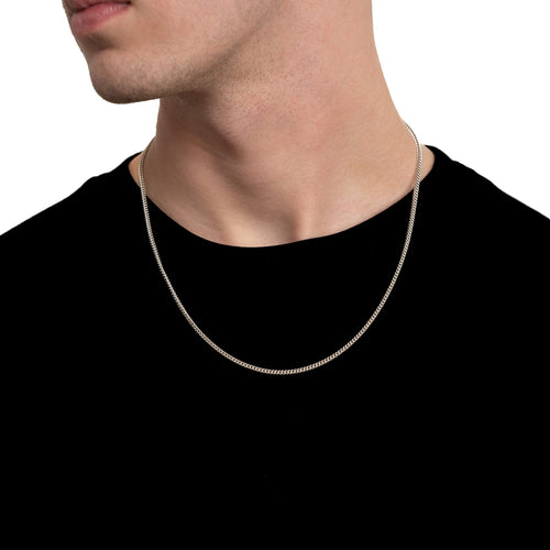 FRANCOKETTE GOLDKETTE 2,00MM 585 WEIßGOLD - IDENTIM®