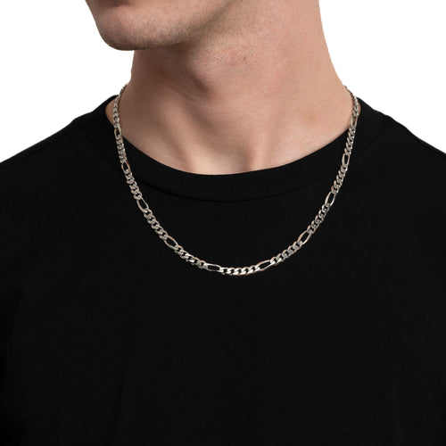 FIGAROKETTE GOLDKETTE 5,50MM 585 WEIßGOLD - IDENTIM®