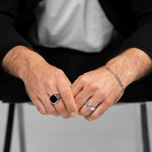 ROSEN RING 925 SILBER RHODINIERT - IDENTIM®