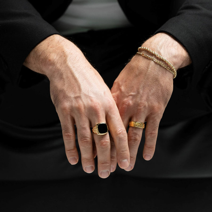 ROZET RING 925 ZILVER 18 KARAAT VERGULD - IDENTIM®