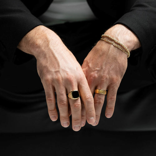 ROSEN RING 925 SILBER 18 KARAT VERGOLDET - IDENTIM®