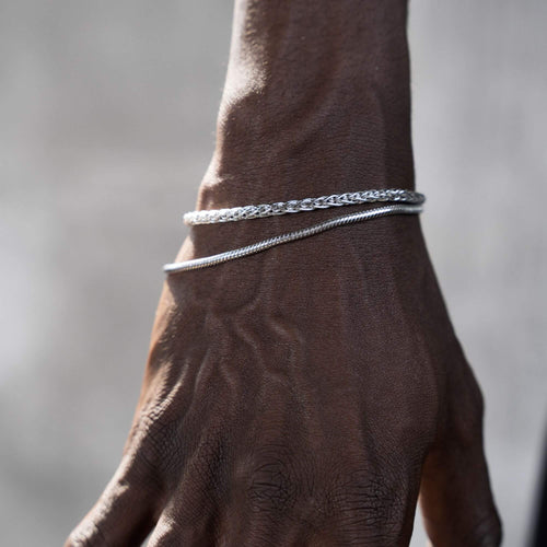 ZOPFKETTE SET 925 SILBER RHODINIERT 3,60MM - IDENTIM®