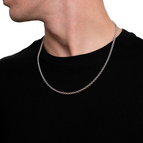 ANKERKETTE GOLDKETTE 4,00MM 585 WEIßGOLD - IDENTIM®