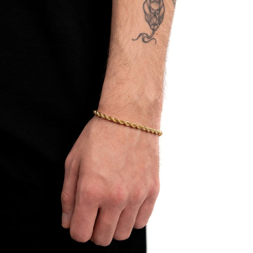 KORDEL ARMBAND GOLDARMBAND 4,00MM 585 GOLD - IDENTIM®