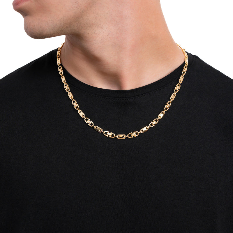 PLATTENKETTE STEIGBÜGELKETTE GOLDKETTE 5,50MM 750 GOLD