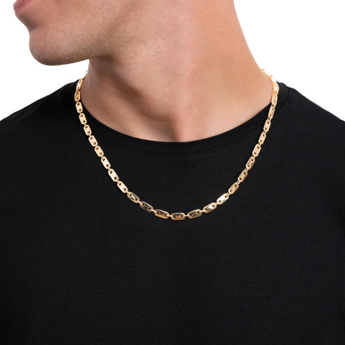 PLATTENKETTE GOLDKETTE 5,50MM 585 GOLD - IDENTIM®