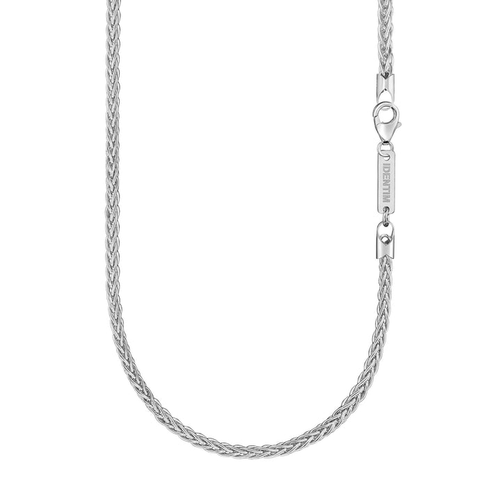 ŁAŃCUSZEK PLECIONY SREBRO 925 RODOWANE 3,60MM - IDENTIM®