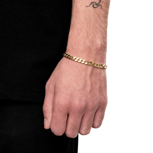 PANZER ARMBAND GOLDARMBAND 6,00MM 585 GOLD - IDENTIM®