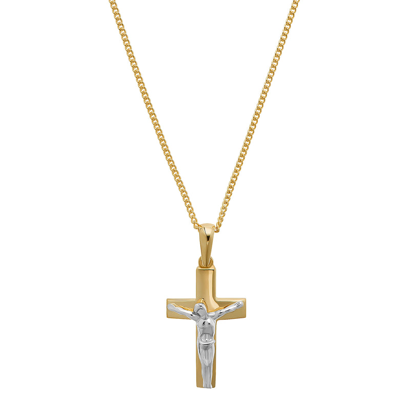 KREUZ KRUZIFIX HALSKETTE 333 GOLD