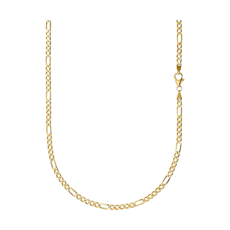FIGAROKETTE 925 SILBER 18 KARAT VERGOLDET 3,40MM