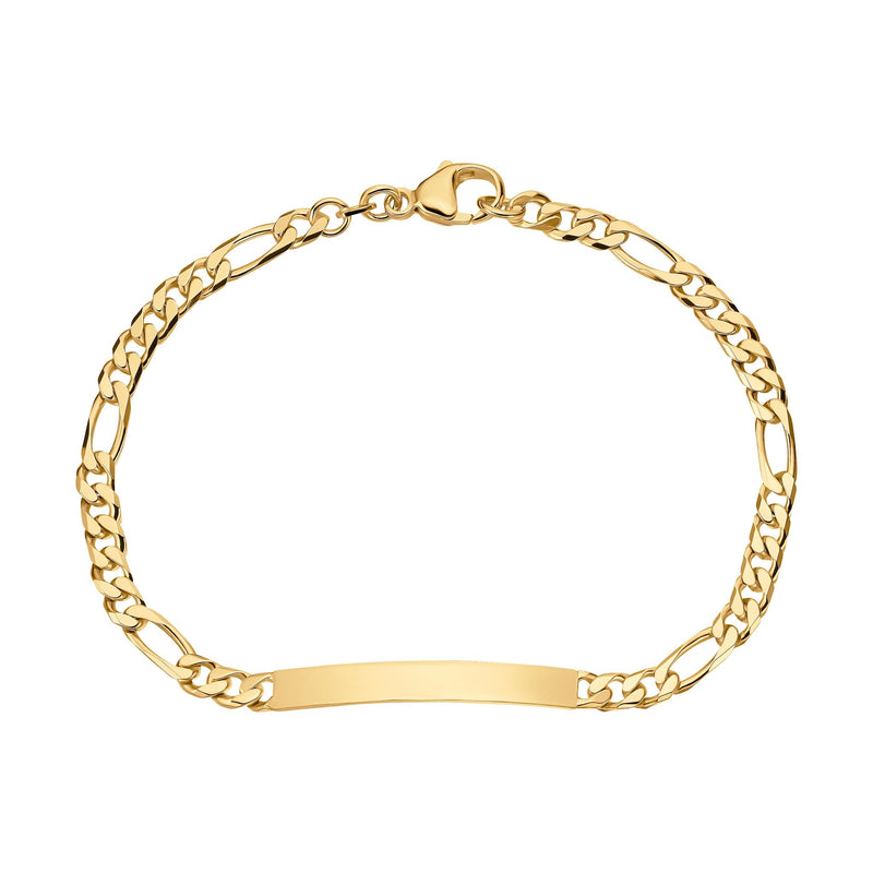 Gravurarmband Gravurplatte Figaro ID-Armband