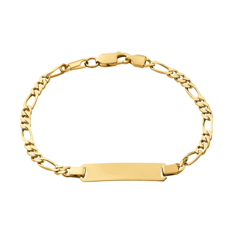 Gravurarmband Gravurplatte Figaro ID-Armband