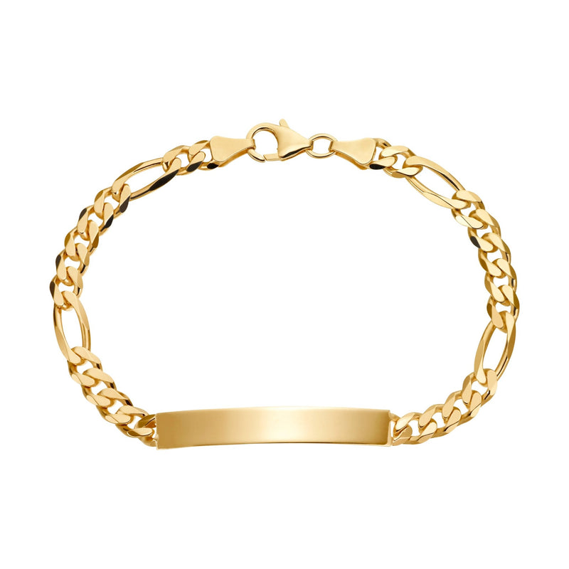 Gravurarmband Gravurplatte Figaro ID-Armband