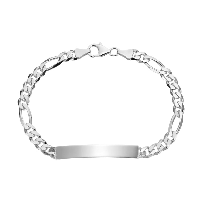 Gravurarmband Gravurplatte Figaro ID-Armband