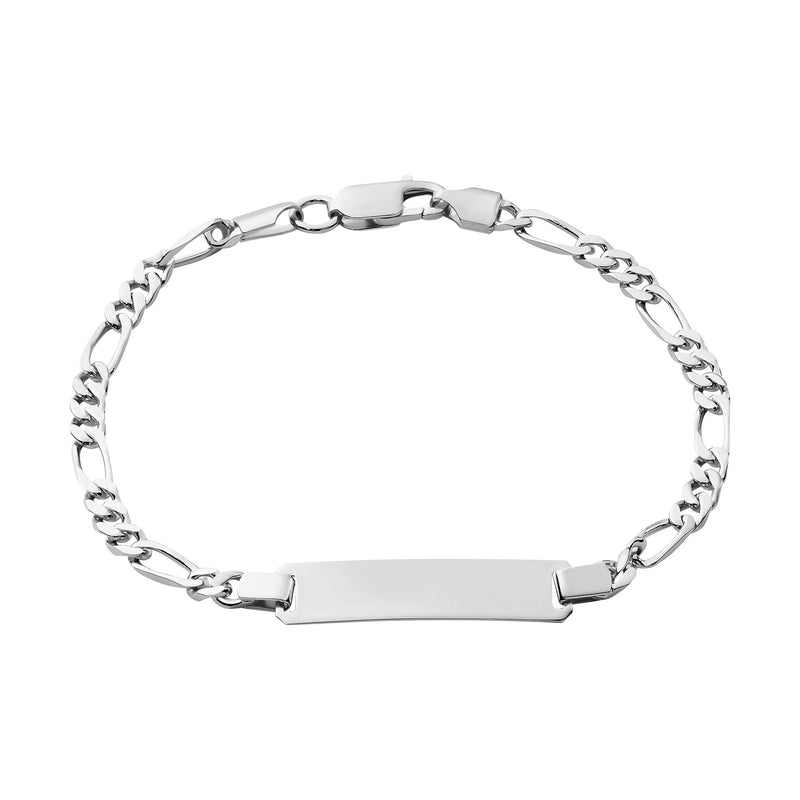 Gravurarmband Gravurplatte Figaro ID-Armband