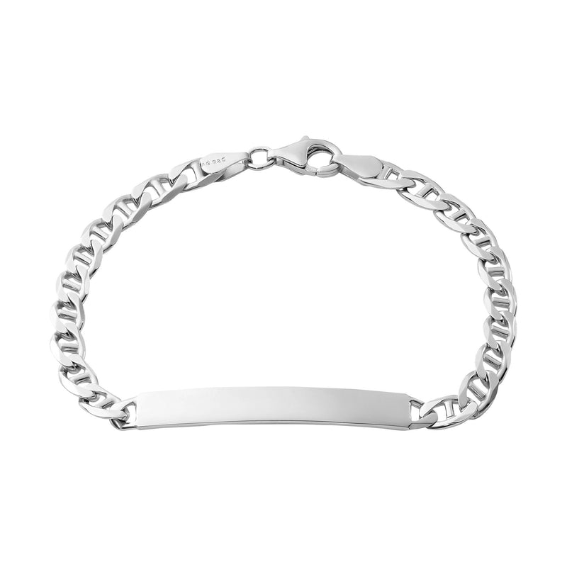 Gravurarmband Gravurplatte Panzersteg ID-Armband