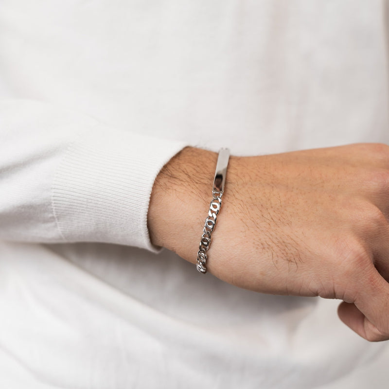 Gravurarmband Gravurplatte Tigerauge ID-Armband
