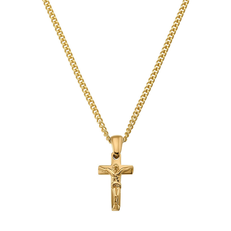 KREUZ KRUZIFIX HALSKETTE 585 GOLD
