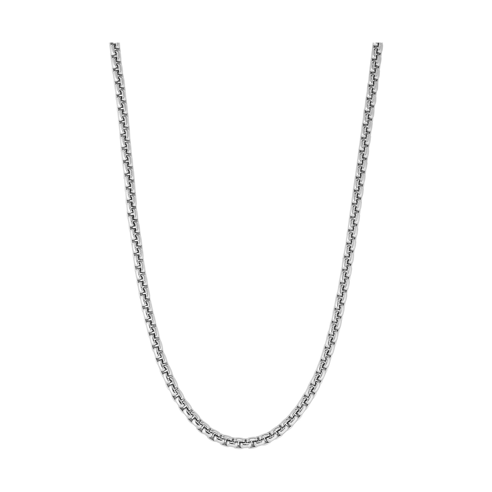Silberkette Silber Herren Rhodiniert IDENTIM® Halskette 2.70mm 925 Rund Herrenkette Venezianerkette