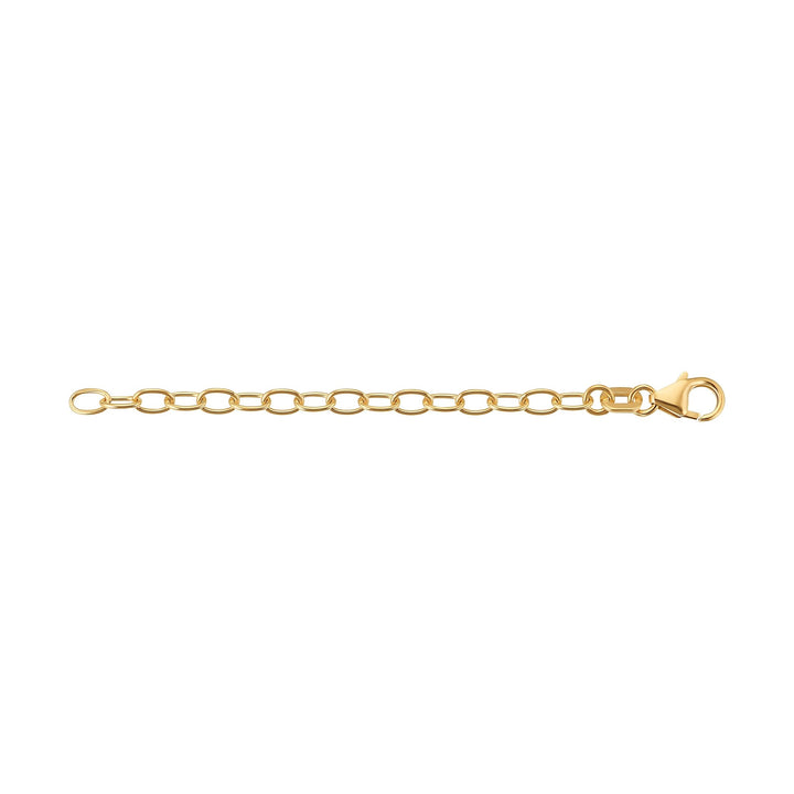 ŁAŃCUSZEK PRZEDŁUŻAJĄCY 7.00CM SREBRO 925 POZŁACANE 18 KARATOWYM ZŁOTEM - IDENTIM®
