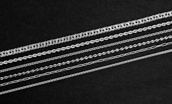Men's White Gold Necklaces