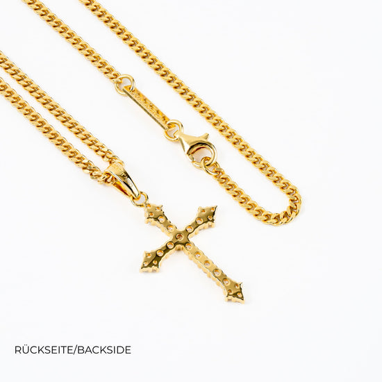 Kreuz Halskette Anhänger Iced Out