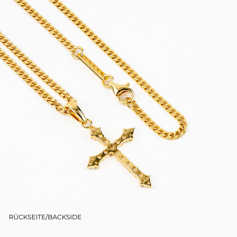 Kreuz Halskette Anhänger Iced Out