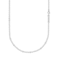 PANZERSTEGKETTE 925 SILBER RHODINIERT 2,80MM - IDENTIM®